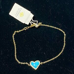 NEW Kendra Scott Ari Heart Gold Bracelet NWT